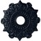 Ekena Millwork Preston Ceiling Medallion (Fits Canopies up to 4"), 17 1/2"OD x 4"ID x 1"P, Midnight Dream CM17PRMDF - alternate 1